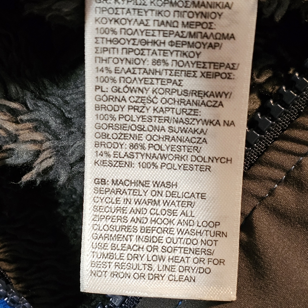 The North Face Jacket TNF Denali Hoodie Fleece Sherpa Lined Blue Kid's Size 4T - Picture 7 of 7